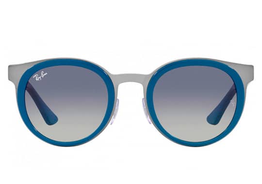 Ray-Ban Plastic Sunglasses Bonnie RB3710 Light Blue on Gunmetal