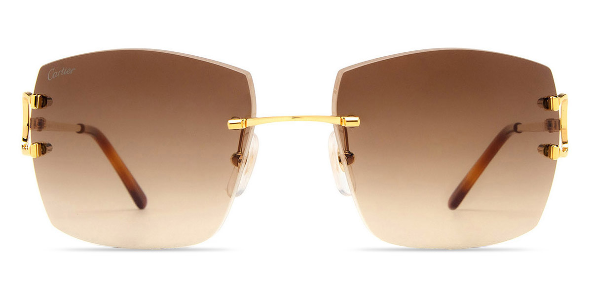 Cartier™ CT0009RS 001 57 - Gold Signature C de Cartier