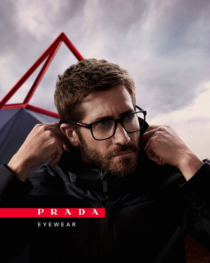 Jake Gyllenhaal Models Prada Linea Rossa Eyewear Collection - Prada PS 06PV 1AB1O1 55 Black