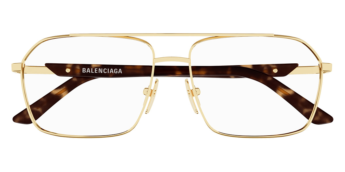 Balenciaga™ BB0248O 002 57 - Gold/Havana
