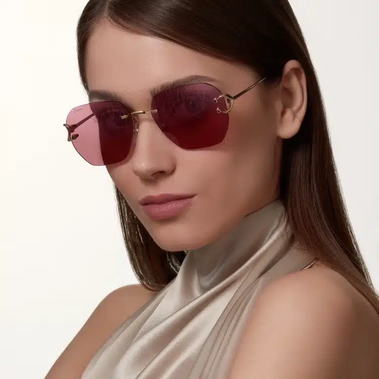 Signature C de Cartier pink sunglasses for women