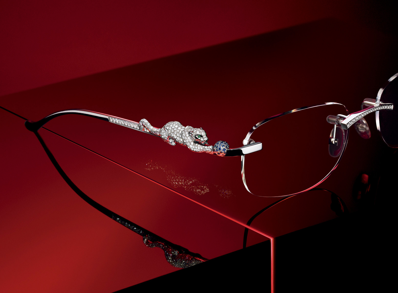 Cartier Panthere Gold Diamond Glasses Catawiki