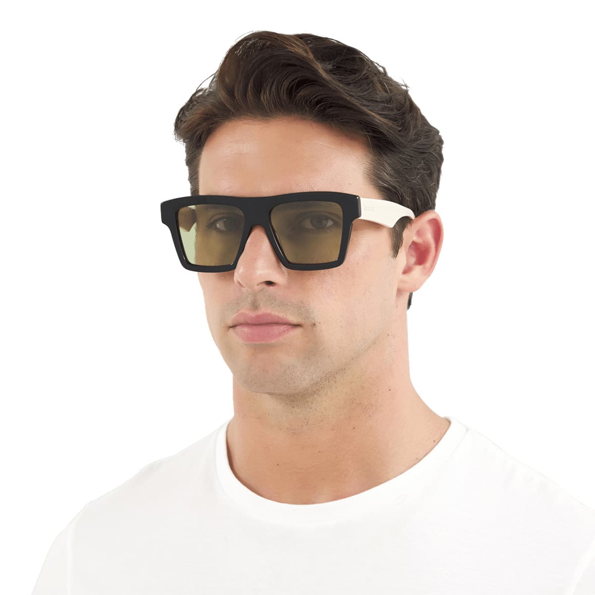 Men's stylish Gucci glasses in black and white
