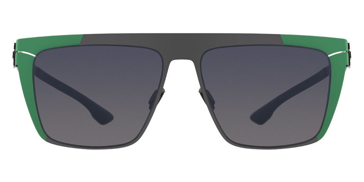 Ic! Berlin™ Bibhu 01 gla00000000000000023 56 - Amazon Green Sides-Gun-Metal