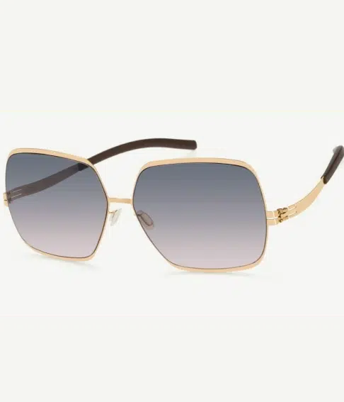 Ic! Berlin Angelina T. Rosé-Gold Rosé-Gold Sunglasses Side View