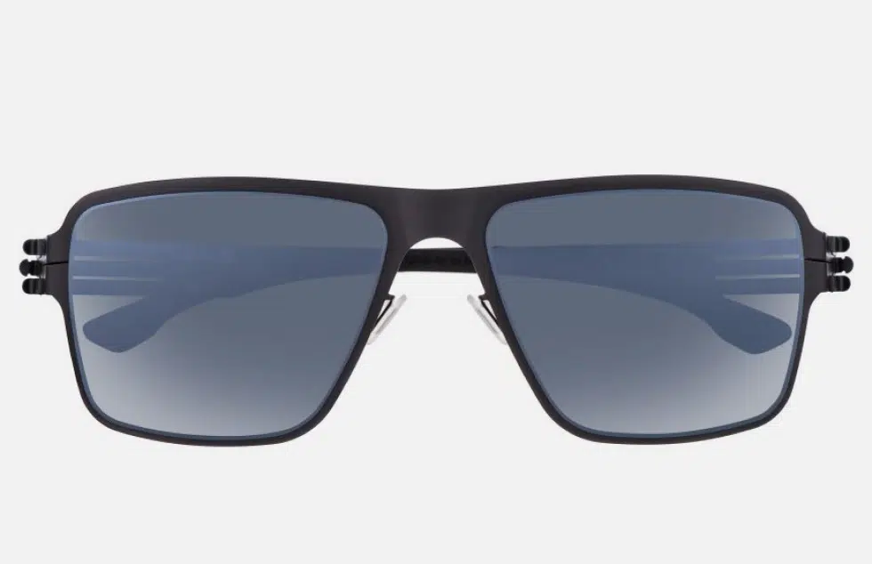 Ic! Berlin Steve B. Black Sunglasses Front View