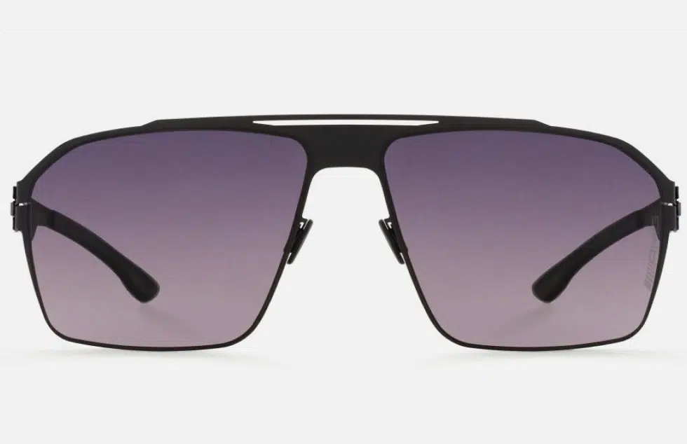 Ic! Berlin AMG 02 Black Sunglasses Front View