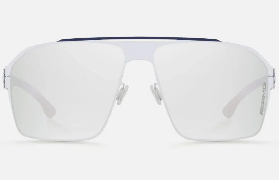 Ic! Berlin AMG 02 Blue Bridge-Fashion-Silver Sunglasses Front View