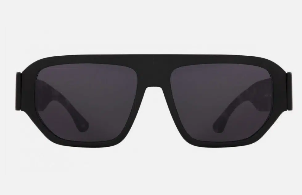 Ic! Berlin Sam EcoBlack Matte Sunglasses Front View