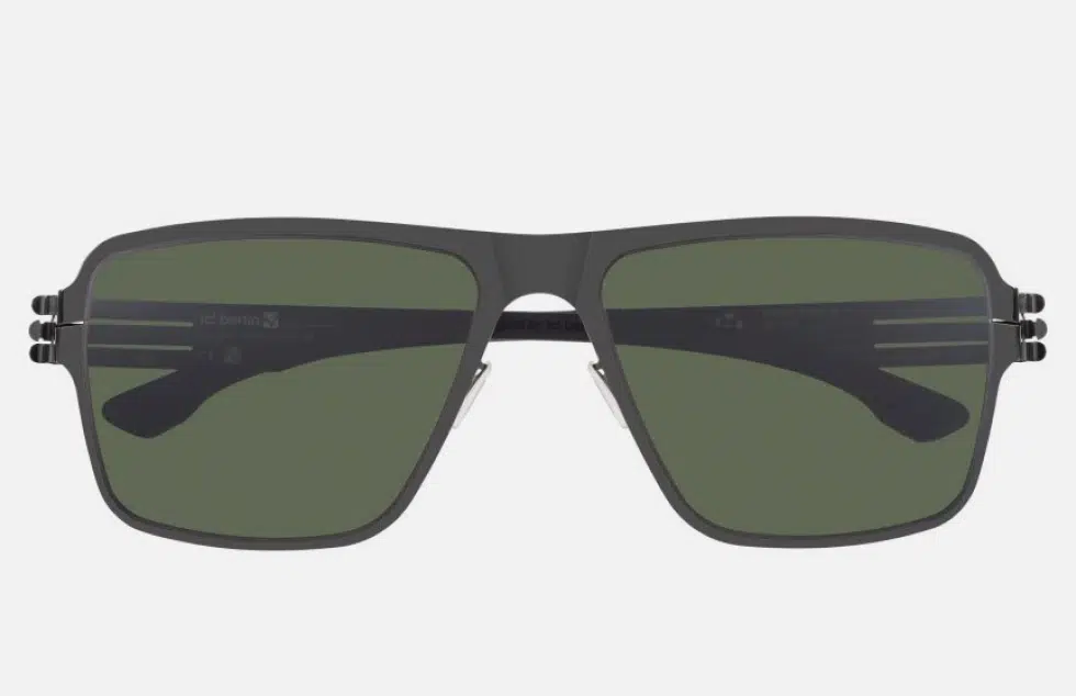 Ic! Berlin Steve B. Gunmetal Sunglasses Front View