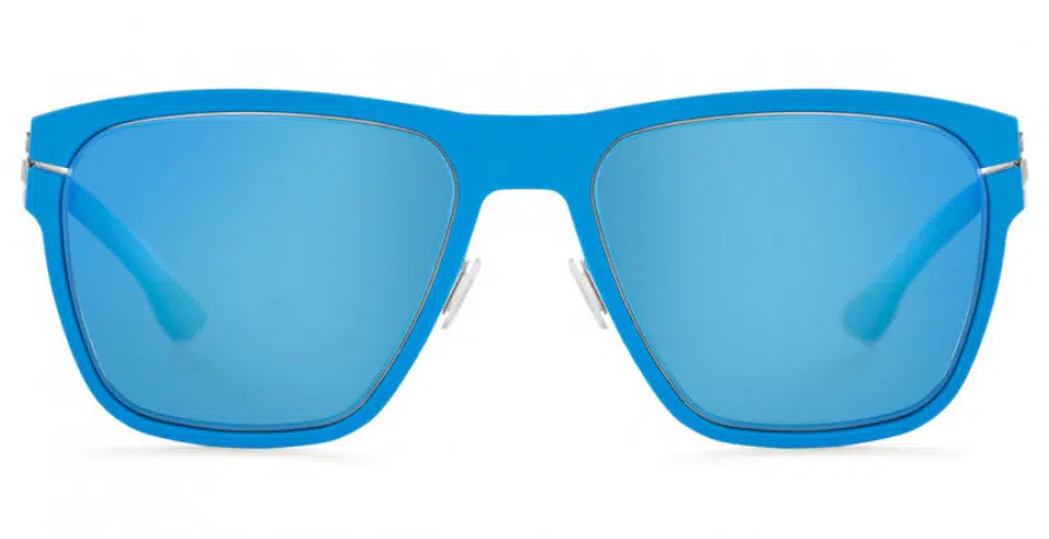 ic! berlin Bloc sunglasses with mirrored blue lenses