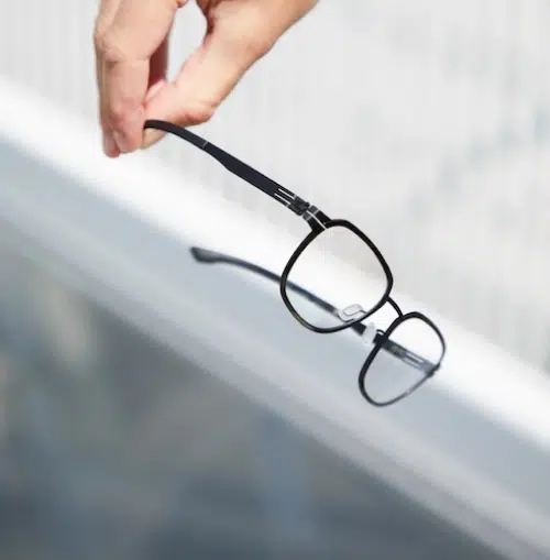 ic! berlin eyewear in hands