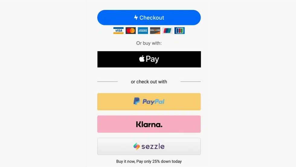 Payment options available at coolframes.com