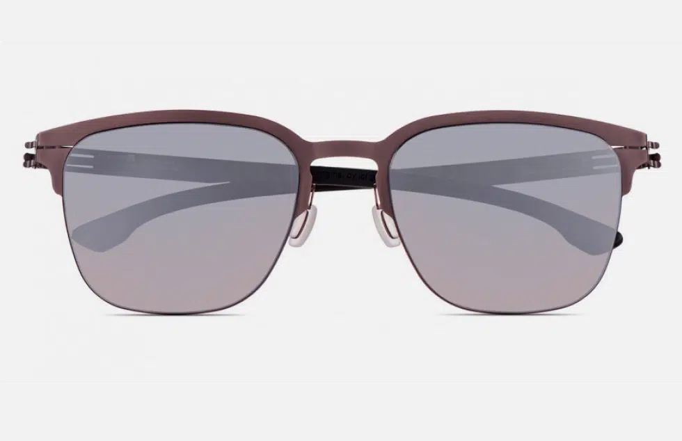 Ic! Berlin The Antihero Teak Sunglasses Front View