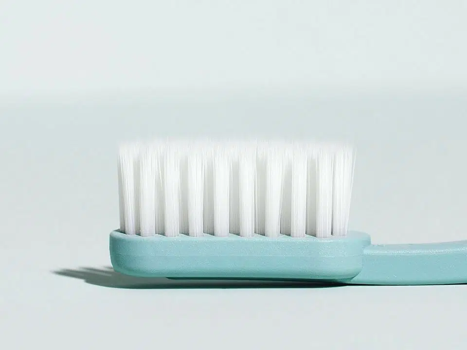 soft-bristled toothbrush