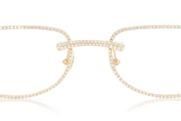 Cartier glasses with diamonds