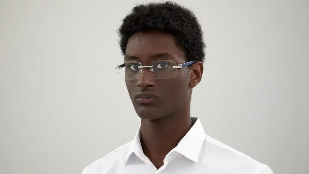 CT0286O Première de Cartier optical frames on male model