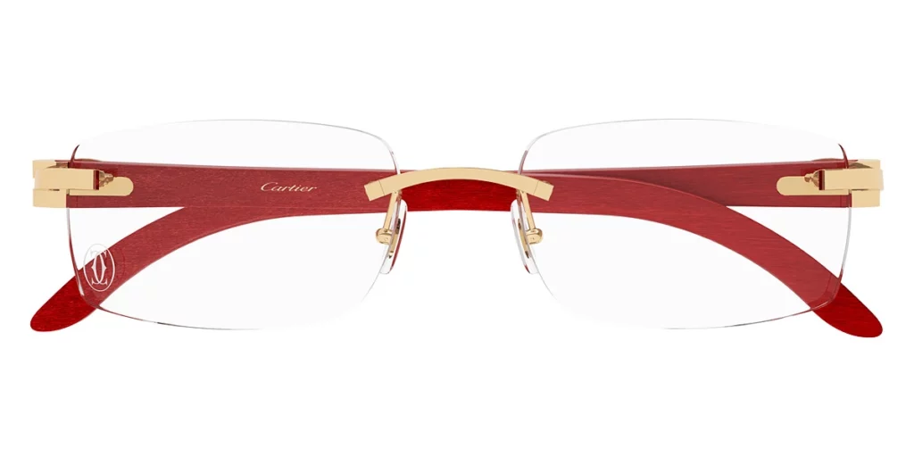 CT0052O Cartier Décor C red eyeglasses