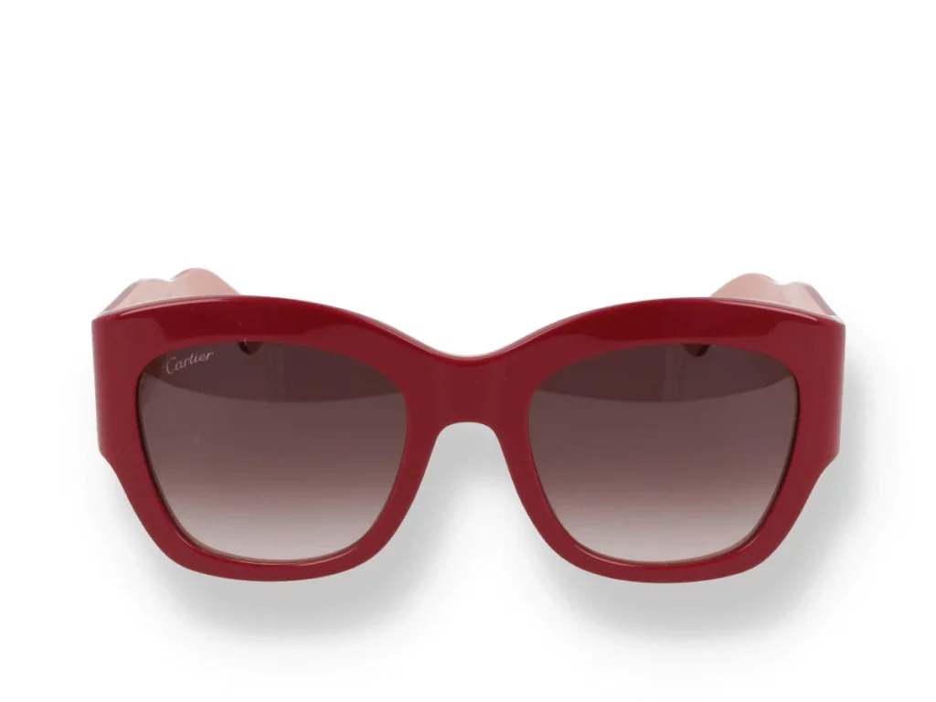 Elegant and bold Cartier red shades