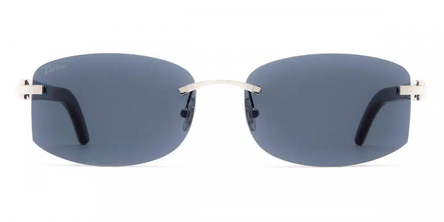 Cartier™ CT0031RS 002 60 - Silver/White C Décor