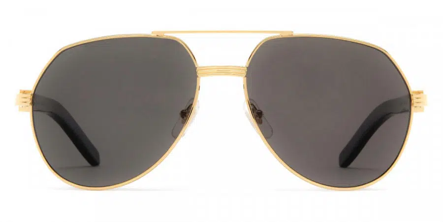 Cartier CT0272S 001 60 sunglasses in Gold/Black colour