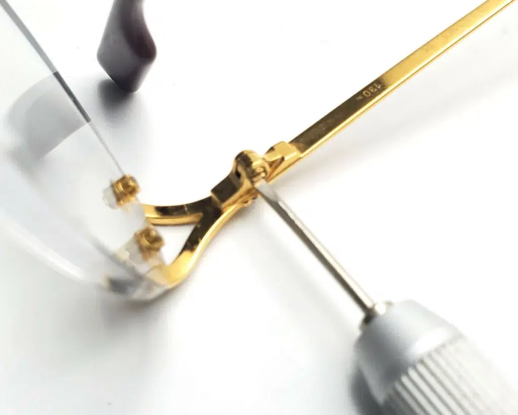 A screwdriver to repair Cartier eyeglasses