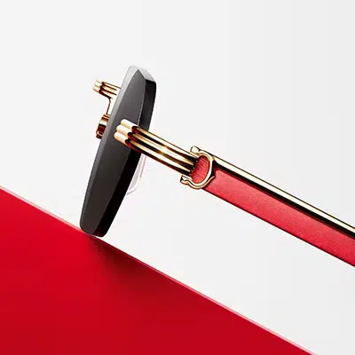 Cartier red eyewear: details matter