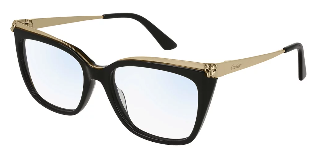 Cartier CT0033O 001 53 frames in Black/Gold