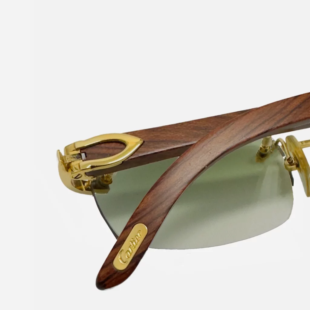 Wood Cartier glasses