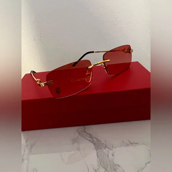 Cartier red lenses frames