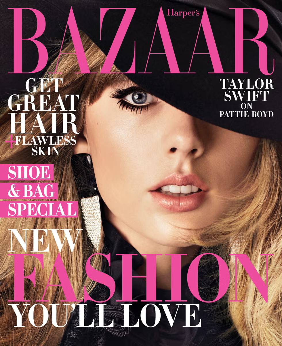 tay swift bazaar magazine cover