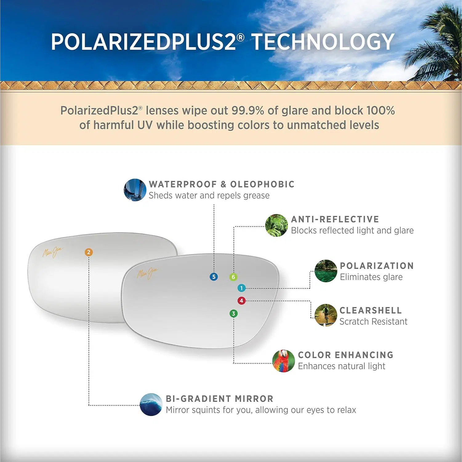 Maui Jim technology for perfect eyewear 