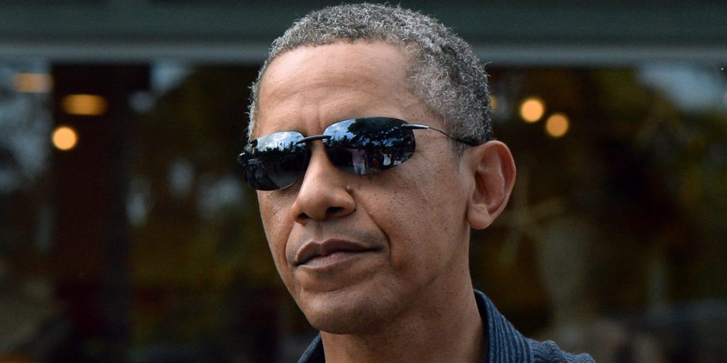 Barack Obama in Maui Jim shades