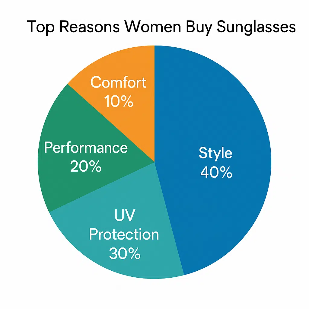 Top reasons women buy sunglasses