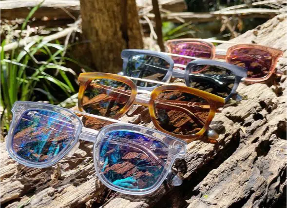 The assortment of bright Maui Jim colors