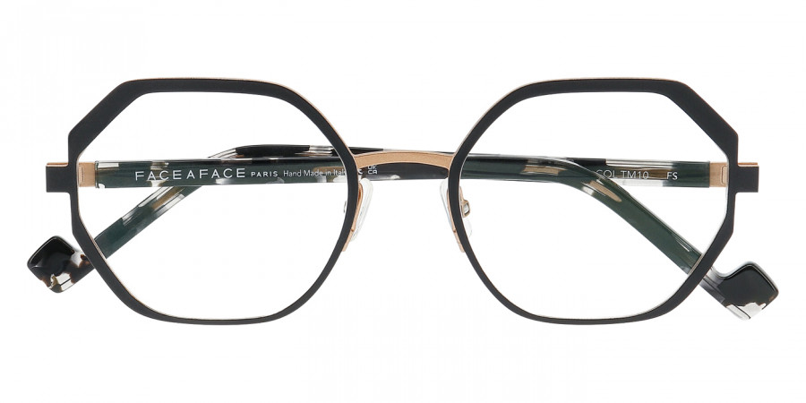fold dark black eyeglasses