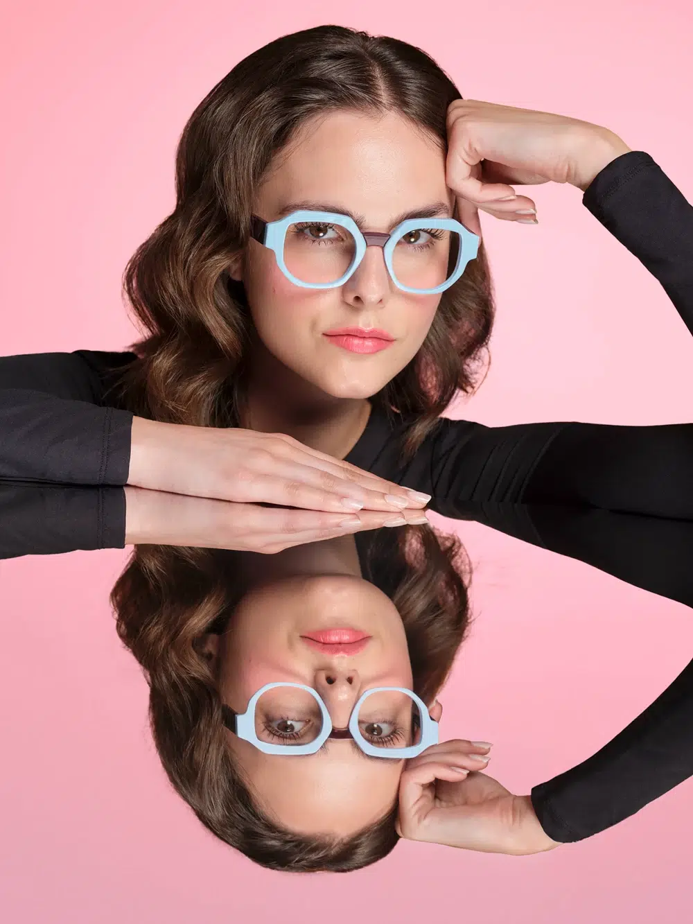 eyeglasses face a face