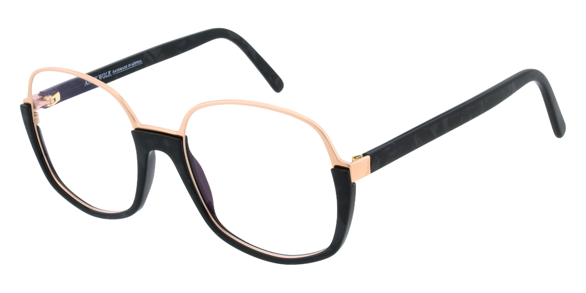 black/rosegold optical frames 5160