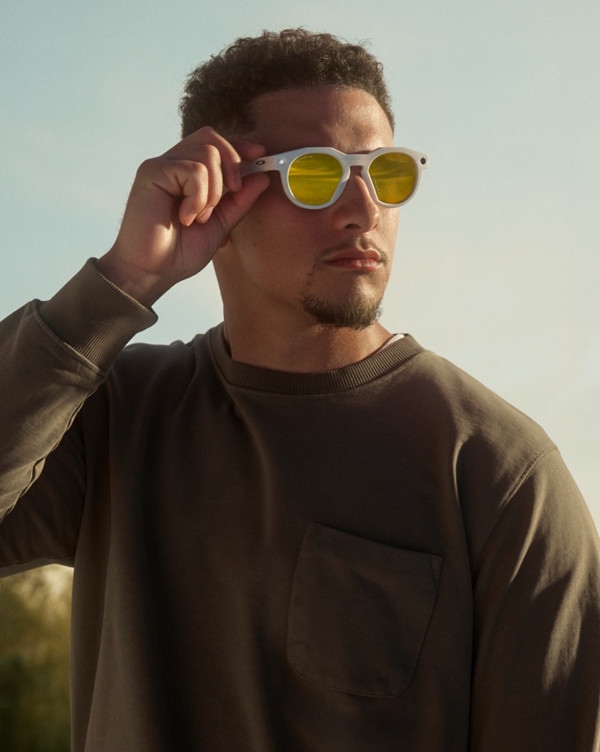 man in white sunglasses