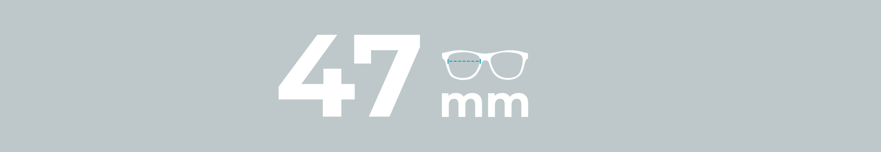 Lens Size: 47mm Glasses