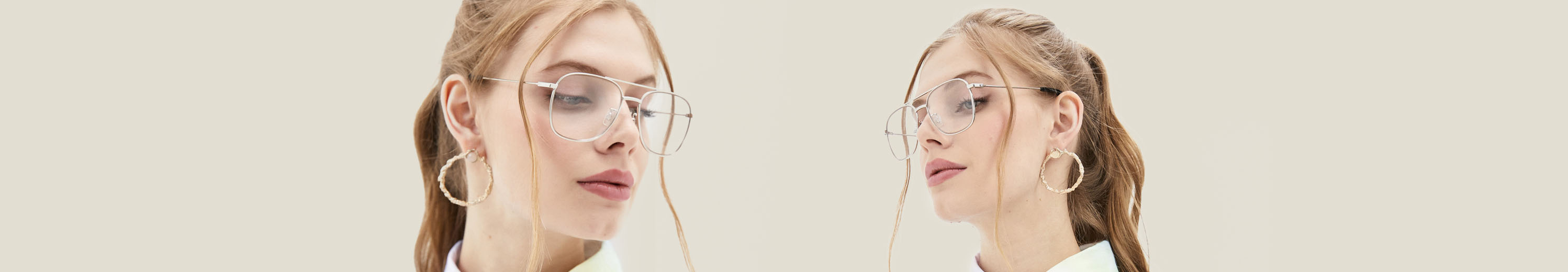 Eyeglasses: Silver Frame