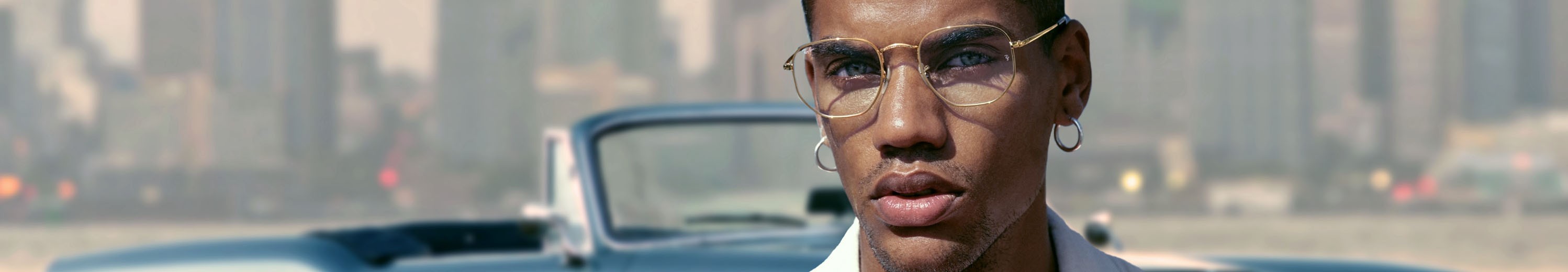 Geometric Eyeglasses Frame for Men