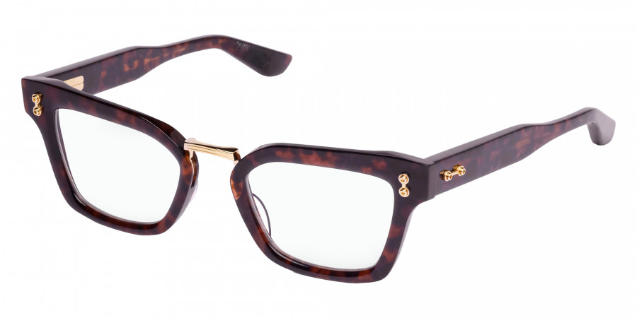 Color: Dark Havana/12k Brushed Gold (419E) - Akoni AKOLuna419E49