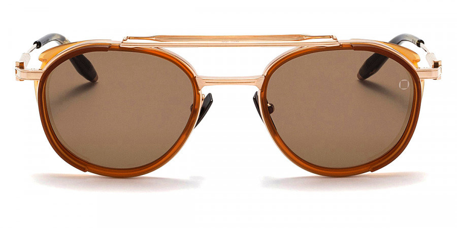 Akoni™ Skymapper 501A 51 - Brushed White Gold/Crystal Amber