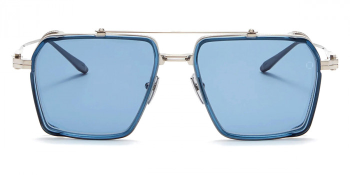 Akoni™ Tiros 510D 58 - Brushed Silver/Crystal Blue