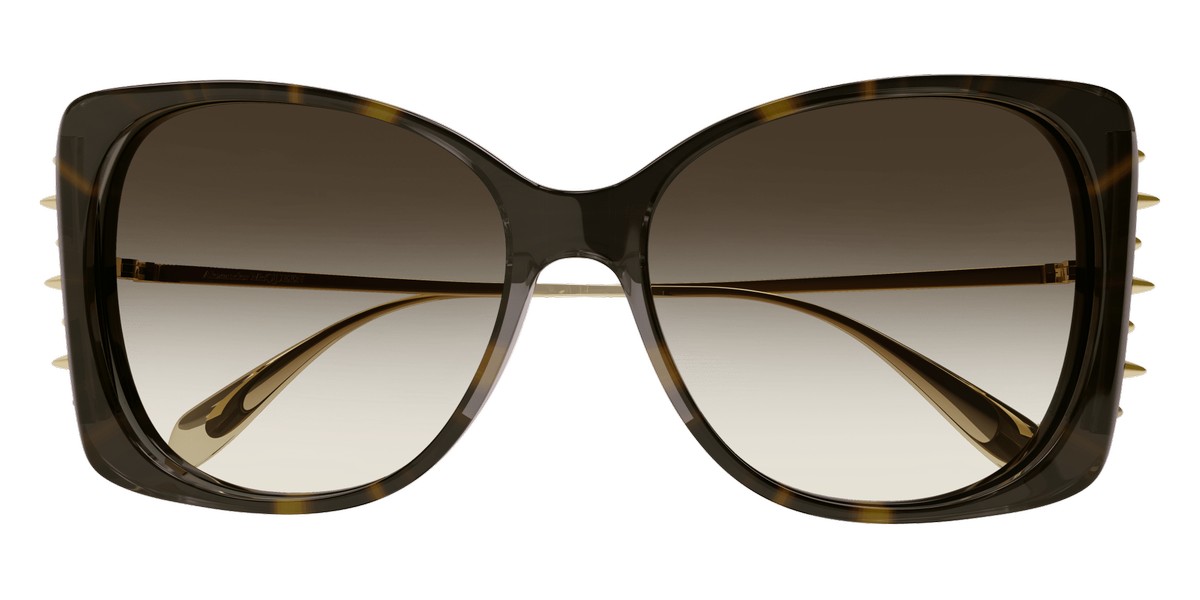 ALEXANDER MCQUEEN スクエアフレムメカネ AM0476O 003 Amazon.com: Alexander McQueen AM0071S Sunglasses 003 Havana