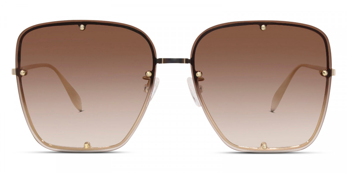 Alexander McQueen™ AM0364S Oversized Sunglasses | EyeOns.com