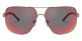 Matte Gunmetal / Dark Gray Mirrored Blue / Red