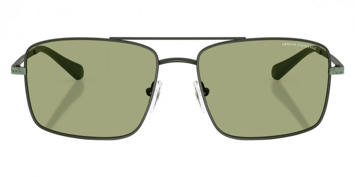 ARMANI EXCHANGE™ AX2054S 612682 57 - Matte Dark Green/Matte Light Green Sprayed Dark Green