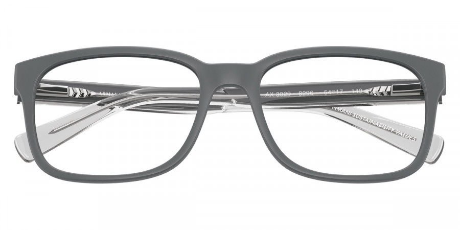 Color: Matte Gray/Transparent Gray (8296) - Armani Exchange AX3029829654